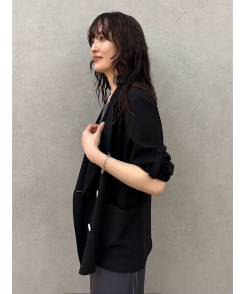 LAGUNAMOON（ラグナムーン）の「ロールアップジャケット（テーラードジャケット・レディース・ネイビー/ベージュ/ブラック・FREE/X-SMALL）」の20枚目の写真