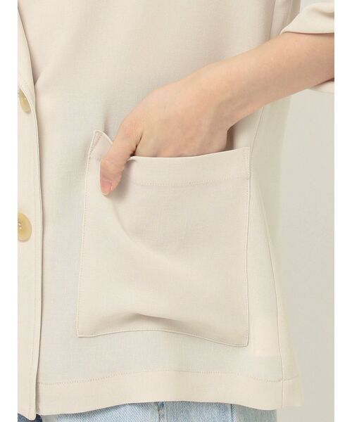 LAGUNAMOON（ラグナムーン）の「ロールアップジャケット（テーラードジャケット・レディース・ネイビー/ベージュ/ブラック・FREE/X-SMALL）」の8枚目の写真