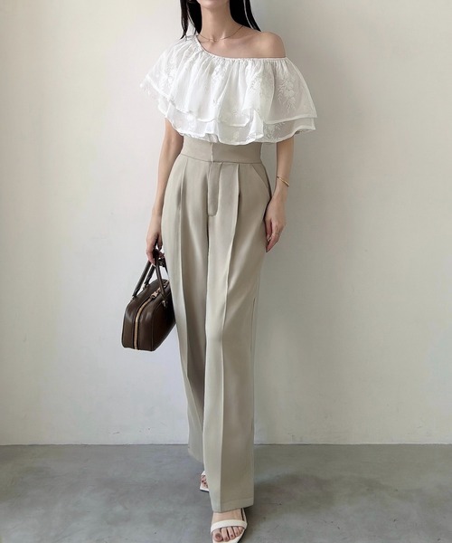 セール】オフショルフリルシアーブラウス（シャツ/ブラウス）｜Meiru