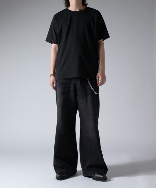 Lui's(ルイス)の「SHINE ベーシックTシャツ(Tシャツ/カットソー・メンズ・ホワイト/グレー/チャコールグレー/ブラック・S/M)」の13枚目の写真