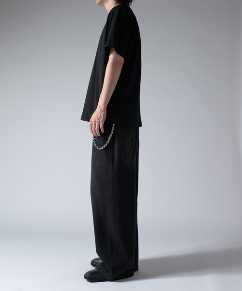 Lui's(ルイス)の「SHINE ベーシックTシャツ(Tシャツ/カットソー・メンズ・ホワイト/グレー/チャコールグレー/ブラック・S/M)」の14枚目の写真