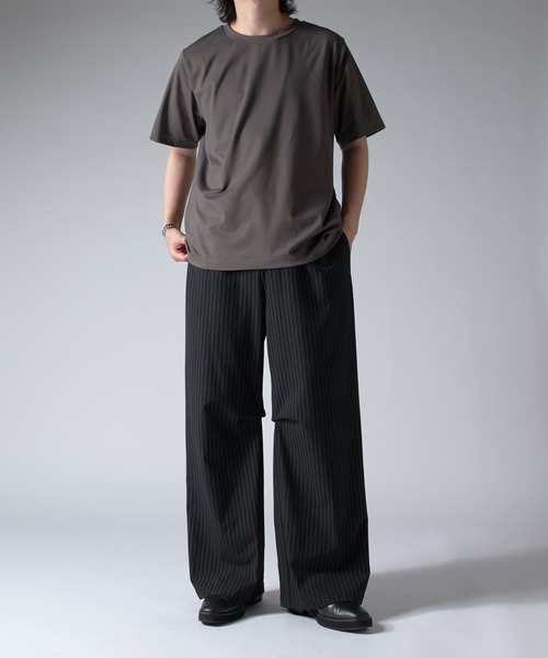 Lui's(ルイス)の「SHINE ベーシックTシャツ(Tシャツ/カットソー・メンズ・ホワイト/グレー/チャコールグレー/ブラック・S/M)」の20枚目の写真