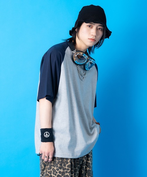 a.p.o.v.（エーピーオービー）の「a.p.o.v. オーバーサイズラグランTシャツ（Tシャツ/カットソー・メンズ・グレー系1/グレー系2/ホワイト×ブラック/ホワイト×レッド/ホワイト×ネイビー・L/M）」の16枚目の写真