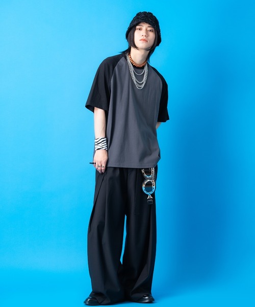a.p.o.v.（エーピーオービー）の「a.p.o.v. オーバーサイズラグランTシャツ（Tシャツ/カットソー・メンズ・グレー系1/グレー系2/ホワイト×ブラック/ホワイト×レッド/ホワイト×ネイビー・L/M）」の20枚目の写真
