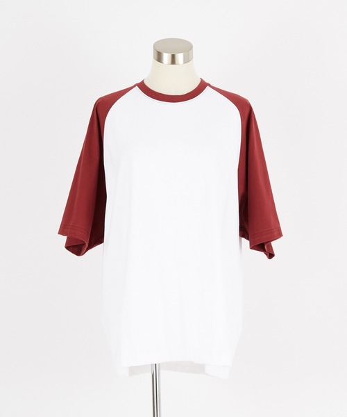 a.p.o.v.（エーピーオービー）の「a.p.o.v. オーバーサイズラグランTシャツ（Tシャツ/カットソー・メンズ・グレー系1/グレー系2/ホワイト×ブラック/ホワイト×レッド/ホワイト×ネイビー・L/M）」の21枚目の写真