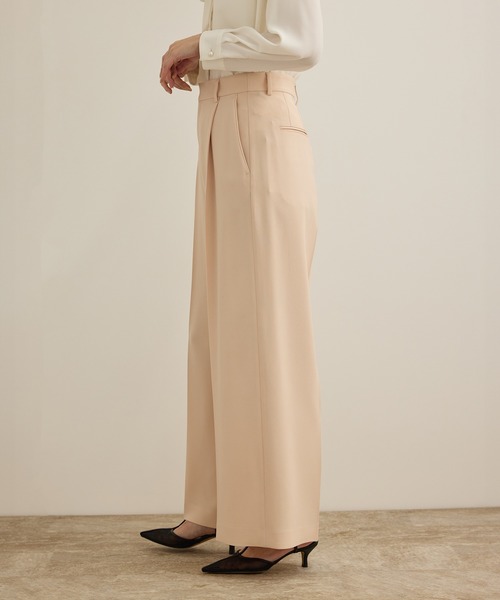 ROPE'（ロペ）の「[美人パンツ]ダブルクロスワイドパンツ/イージーケア（その他パンツ・レディース・ブラック/ベージュ/ピンク・40/36/38/34）」の13枚目の写真