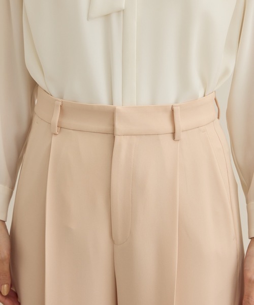 ROPE'（ロペ）の「[美人パンツ]ダブルクロスワイドパンツ/イージーケア（その他パンツ・レディース・ブラック/ベージュ/ピンク・40/36/38/34）」の6枚目の写真