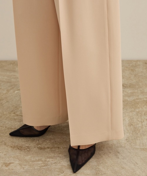 ROPE'（ロペ）の「[美人パンツ]ダブルクロスワイドパンツ/イージーケア（その他パンツ・レディース・ブラック/ベージュ/ピンク・40/36/38/34）」の16枚目の写真