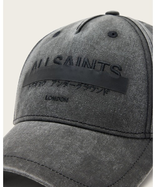 ALLSAINTS(オールセインツ)の「REDACT LOGO PRINT BASEBALL CAP | REDACT ロゴ プリント ベースボール キャップ(キャップ・メンズ・ブラック・ONE SIZE)」の3枚目の写真