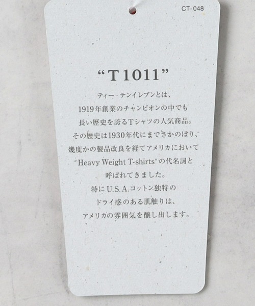 Champion（チャンピオン）の「Champion(チャンピオン)Ｔ１０１１プリントＴシャツ（Tシャツ/カットソー・メンズ・グリーン・M/L/XL）」の5枚目の写真