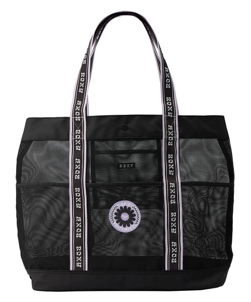 ROXY(ロキシー)の「WILD FLOWER MESH TOT/ロキシー撥水加工メッシュトートバッグ・ビーチバッグ(トートバッグ・レディース・パープル/ブラック・FREE)」の11枚目の写真