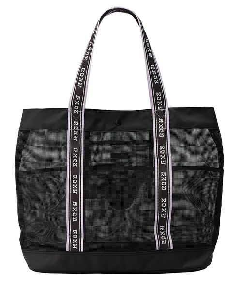 ROXY(ロキシー)の「WILD FLOWER MESH TOT/ロキシー撥水加工メッシュトートバッグ・ビーチバッグ(トートバッグ・レディース・パープル/ブラック・FREE)」の10枚目の写真