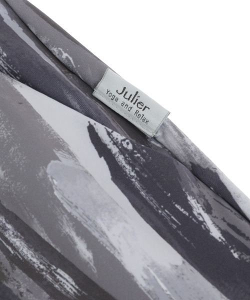 Julier Yoga and Relax（ジュリエヨガアンドリラックス）の「Julier Vertical brushプリントギャザーパンツ（その他パンツ・レディース・ブルー系その他/グレー×ホワイト/ホワイト×グレー・1/0）」の13枚目の写真