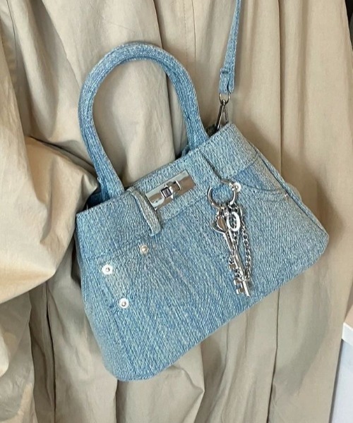 セール】Y2Kデニムライク防水2WAYバッグ｜夏のビーチもOK・大容量