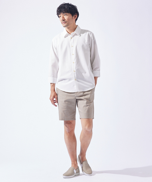 ABAHOUSE GRAY(アバハウスグレイ)の「【ハイパーストレッチ】ヘリンボーン ショートパンツ / ショーツ(その他パンツ・メンズ・ブラック/チャコールグレー/ネイビー/ベージュ・46/48/50)」の18枚目の写真