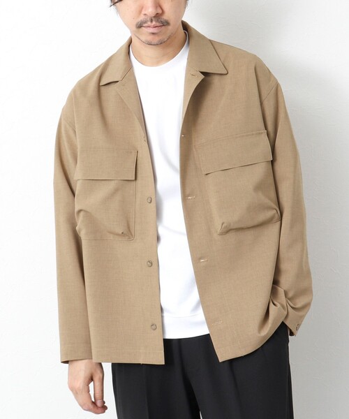 NOLLEY’S(ノーリーズ)の「《セットアップ対応》イージーケア ストレッチポプリン シャツブルゾン 25SS(シャツ/ブラウス・メンズ・ネイビー/ベージュ/チャコールグレー・S/M/L)」の19枚目の写真
