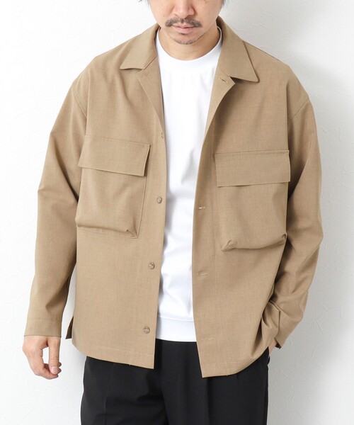NOLLEY’S(ノーリーズ)の「《セットアップ対応》イージーケア ストレッチポプリン シャツブルゾン 25SS(シャツ/ブラウス・メンズ・ネイビー/ベージュ/チャコールグレー・S/M/L)」の20枚目の写真