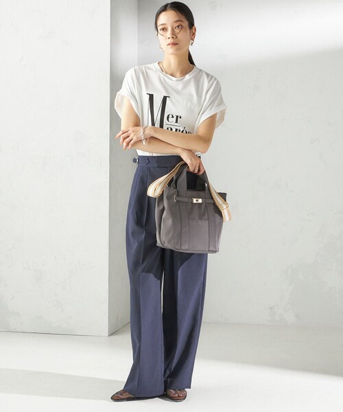 SHIPS（シップス）の「【WEB限定】パーテーション ライン テープ バッグ（ショルダーバッグ・レディース・ブラック/グレー/ベージュ/ネイビー・ONE SIZE）」の9枚目の写真