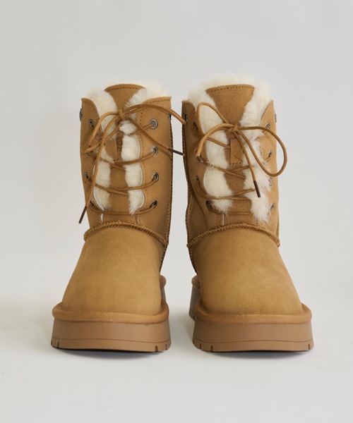 DTYYPE(ドタイプ)の「8ホールムートンブーツ(ブーツ・レディース・カーキ/ブラウン・LARGE/MEDIUM/SMALL/X-LARGE)」の12枚目の写真