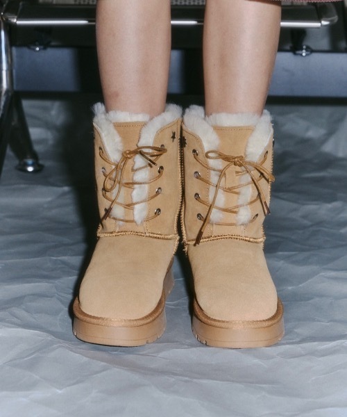 DTYYPE(ドタイプ)の「8ホールムートンブーツ(ブーツ・レディース・カーキ/ブラウン・LARGE/MEDIUM/SMALL/X-LARGE)」の7枚目の写真