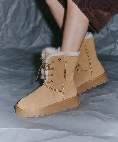 DTYYPE(ドタイプ)の「8ホールムートンブーツ(ブーツ・レディース・カーキ/ブラウン・LARGE/MEDIUM/SMALL/X-LARGE)」の8枚目の写真