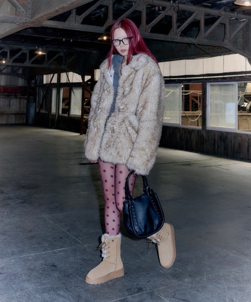 DTYYPE(ドタイプ)の「8ホールムートンブーツ(ブーツ・レディース・カーキ/ブラウン・LARGE/MEDIUM/SMALL/X-LARGE)」の13枚目の写真