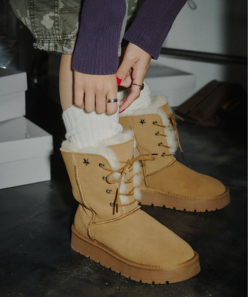 DTYYPE(ドタイプ)の「8ホールムートンブーツ(ブーツ・レディース・カーキ/ブラウン・LARGE/MEDIUM/SMALL/X-LARGE)」の21枚目の写真