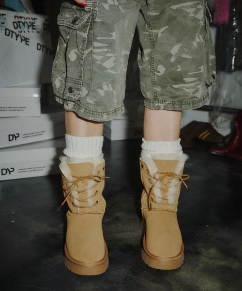 DTYYPE(ドタイプ)の「8ホールムートンブーツ(ブーツ・レディース・カーキ/ブラウン・LARGE/MEDIUM/SMALL/X-LARGE)」の20枚目の写真
