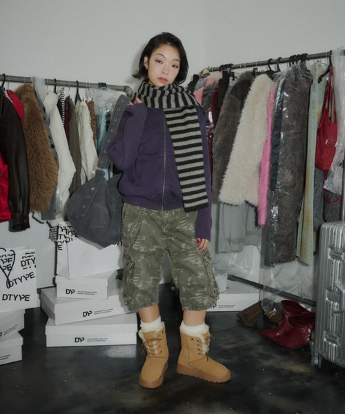 DTYYPE(ドタイプ)の「8ホールムートンブーツ(ブーツ・レディース・カーキ/ブラウン・LARGE/MEDIUM/SMALL/X-LARGE)」の18枚目の写真