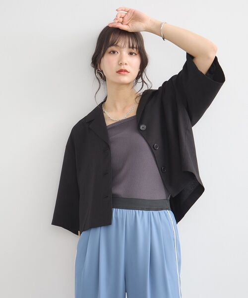 earth music & ecology ロイドイメージ ネクタイ付きシャツ