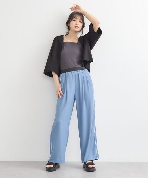 earth music&ecology(アースミュージックアンドエコロジー)の「リラックスシャツジャケット(シャツ/ブラウス・レディース・ブラック/ベージュ/モカ・FREE)」の21枚目の写真