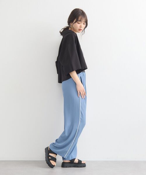 earth music&ecology(アースミュージックアンドエコロジー)の「リラックスシャツジャケット(シャツ/ブラウス・レディース・ブラック/ベージュ/モカ・FREE)」の22枚目の写真