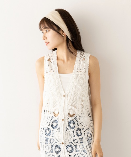 La Maison de Lyllis（メゾンドリリス）の「【La Maison de Lyllis】ヘアバンド HAIRBAND 2251036（ヘアバンド・レディース・ブラック/ピンク/ホワイト/イエロー・FREE）」の16枚目の写真