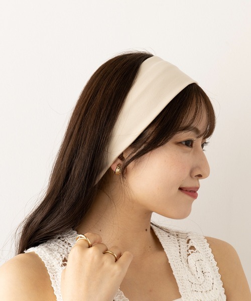 La Maison de Lyllis（メゾンドリリス）の「【La Maison de Lyllis】ヘアバンド HAIRBAND 2251036（ヘアバンド・レディース・ブラック/ピンク/ホワイト/イエロー・FREE）」の15枚目の写真