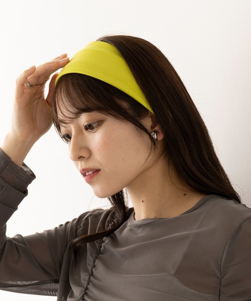 La Maison de Lyllis（メゾンドリリス）の「【La Maison de Lyllis】ヘアバンド HAIRBAND 2251036（ヘアバンド・レディース・ブラック/ピンク/ホワイト/イエロー・FREE）」の21枚目の写真