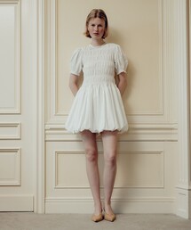 Demi-Luxe BEAMS | BEAMS SALON / フローティング バルーン ドレス【セレモニー・オケージョン】［手洗い可］(ワンピース)