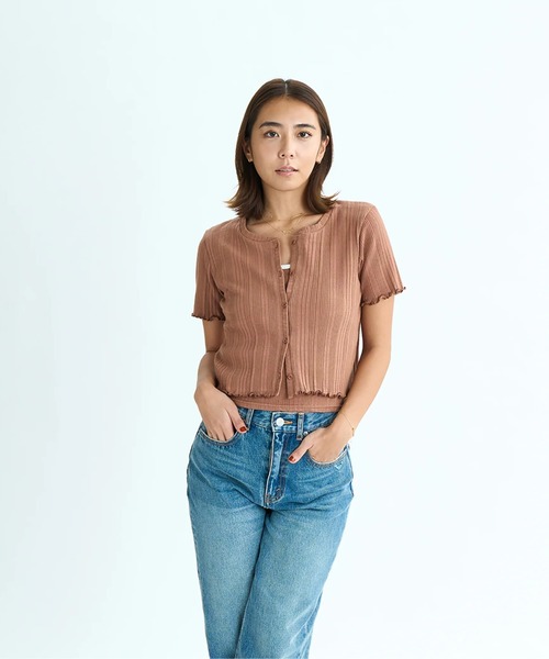 tシャツ MIXTURE SET /ロキシーキャミソール・カーディガン2点セットアンサンブル レディース MIXTURE SET /ロキシーキャミソール・カーディガン2点セット