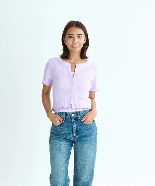 tシャツ MIXTURE SET /ロキシーキャミソール・カーディガン2点セットアンサンブル レディース MIXTURE SET /ロキシーキャミソール・カーディガン2点セット