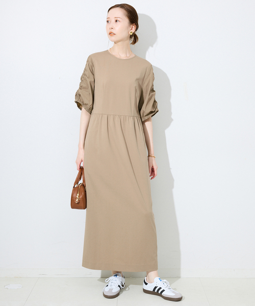 SLOBE IENA(スローブイエナ)の「プロムギャザーワンピース(ワンピース・レディース・ブラック/ベージュ・FREE)」の20枚目の写真