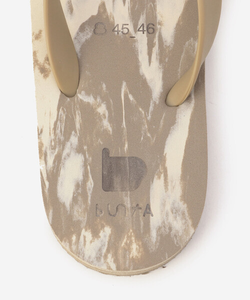 Bshop（ビショップ）の「buntA | 〈別注〉ビーチサンダル Beige (Marble) MEN（サンダル・メンズ・ベージュ・28/27/29/26）」の4枚目の写真