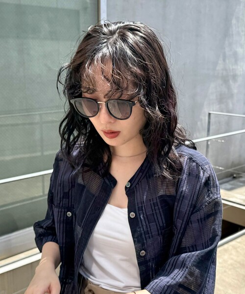 fredy emue（フレディエミュ）の「メタルテンプルボストンサングラス（サングラス・レディース・ブラウン系その他/ブラック・FREE）」の6枚目の写真