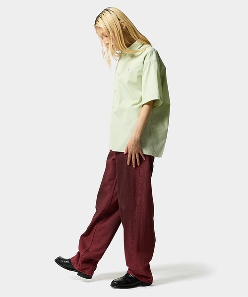 HUF(ハフ)の「MEGABLAST STRIPE SHIRT(シャツ/ブラウス・メンズ・ライトグリーン/ライトブルー・S/M/L/XL/XXL)」の8枚目の写真