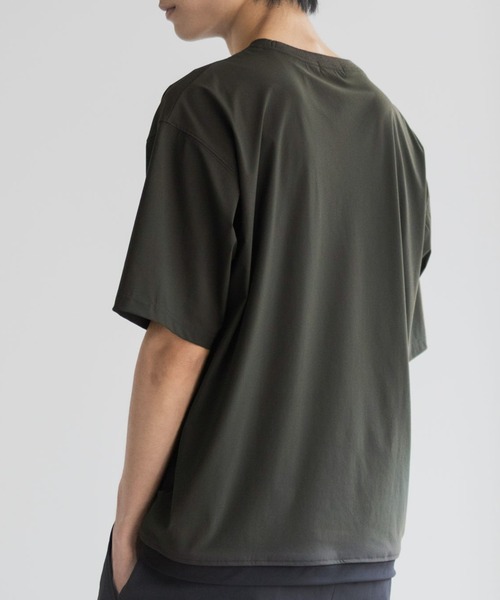 NAVY(ネイビー)の「NAVY 極冷Tシャツ【接触冷感 ドライ UVカット】(Tシャツ/カットソー・メンズ・ブラック/グレー/ネイビー・S/M/L/XL)」の7枚目の写真