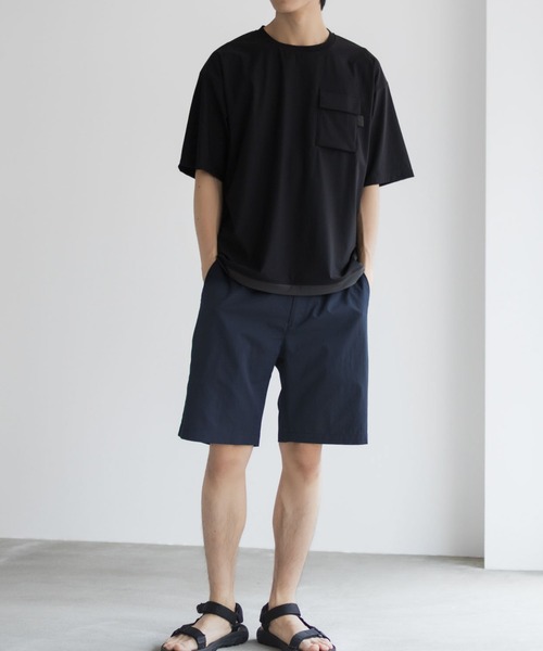 NAVY(ネイビー)の「NAVY 極冷Tシャツ【接触冷感 ドライ UVカット】(Tシャツ/カットソー・メンズ・ブラック/グレー/ネイビー・S/M/L/XL)」の8枚目の写真