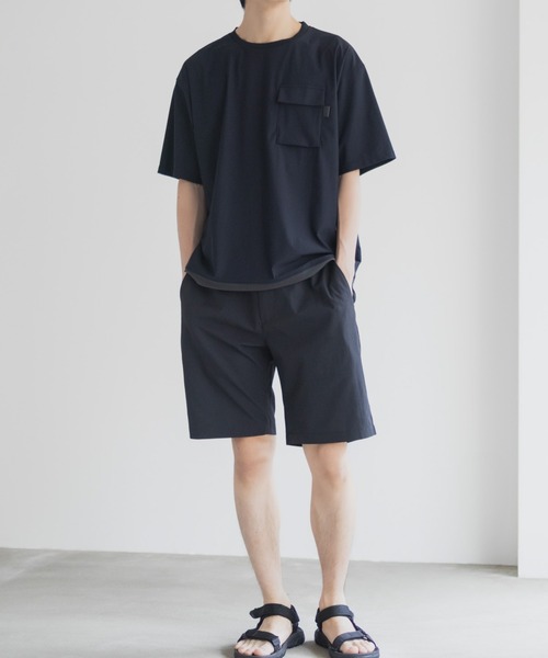NAVY(ネイビー)の「NAVY 極冷Tシャツ【接触冷感 ドライ UVカット】(Tシャツ/カットソー・メンズ・ブラック/グレー/ネイビー・S/M/L/XL)」の14枚目の写真