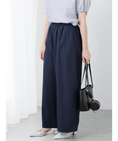 Te chichi TERRASSE（テチチテラス）の「【イージーケア】無地/ドットイージーパンツ（その他パンツ・レディース・ホワイト/ネイビー/パープル/ブラック・F）」の3枚目の写真