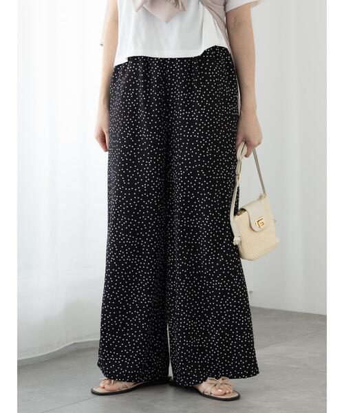 Te chichi TERRASSE（テチチテラス）の「【イージーケア】無地/ドットイージーパンツ（その他パンツ・レディース・ホワイト/ネイビー/パープル/ブラック・F）」の7枚目の写真