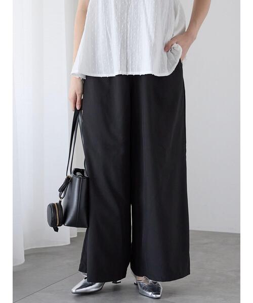 Te chichi TERRASSE（テチチテラス）の「【イージーケア】無地/ドットイージーパンツ（その他パンツ・レディース・ホワイト/ネイビー/パープル/ブラック・F）」の13枚目の写真