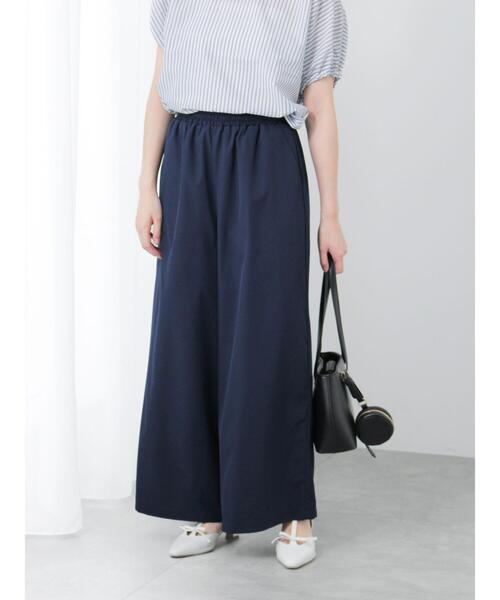 Te chichi TERRASSE（テチチテラス）の「【イージーケア】無地/ドットイージーパンツ（その他パンツ・レディース・ホワイト/ネイビー/パープル/ブラック・F）」の16枚目の写真