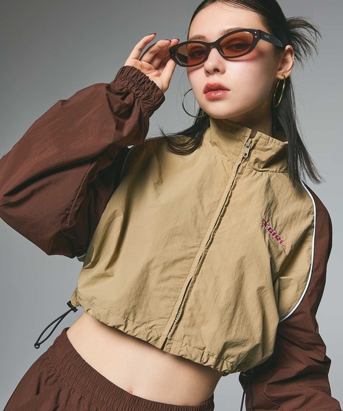 X-girl エックスガール 3WAY BICOLOR JACKET X-girl（エックスガール）の「3WAY BICOLOR JACKET（ナイロン